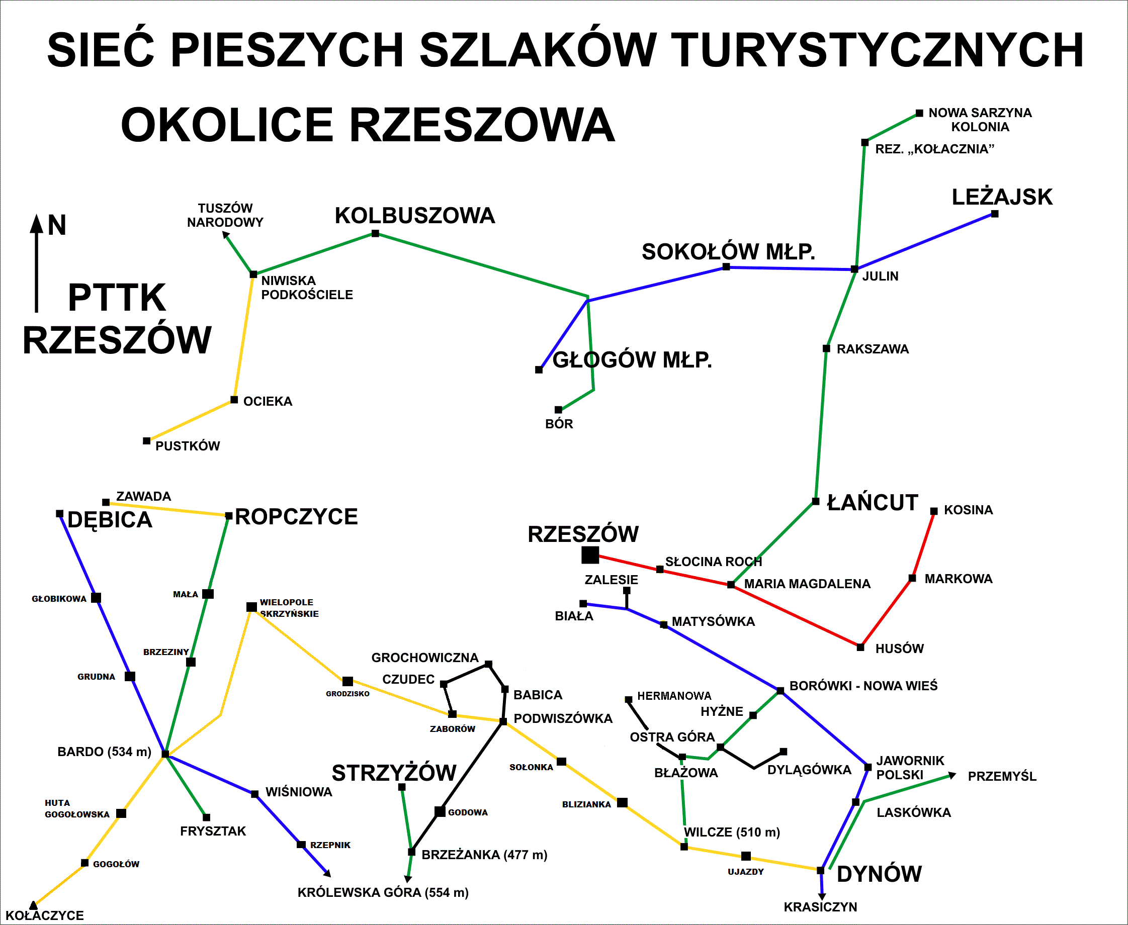Szlaki turystyczne w okolicach Rzeszowa